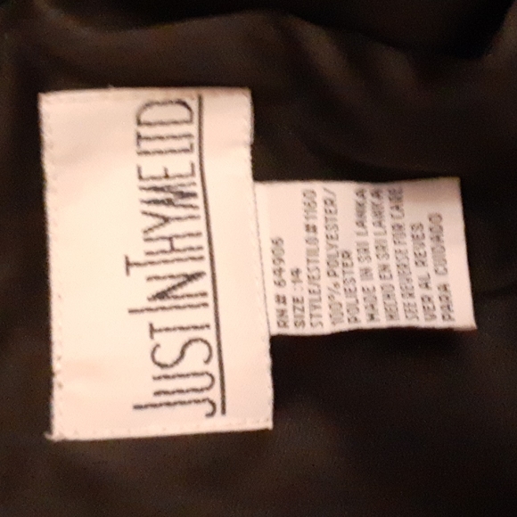 JUST IN THYME Maxi Floral Lined Dress 14 - Picture 9 of 9